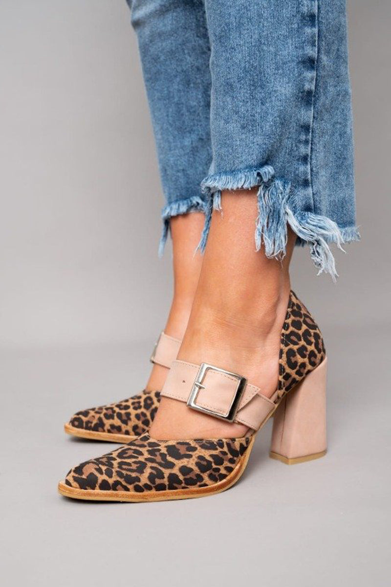 Adalina™ – Semskede sandaler med panterprint