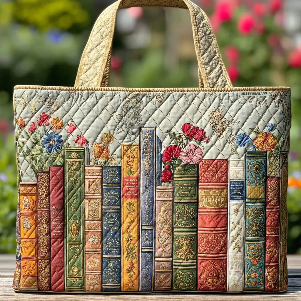 Vattert tote-veske – Fortryllet bibliotek