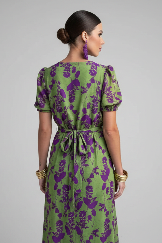 Danielle – Blomstrete midikjole
