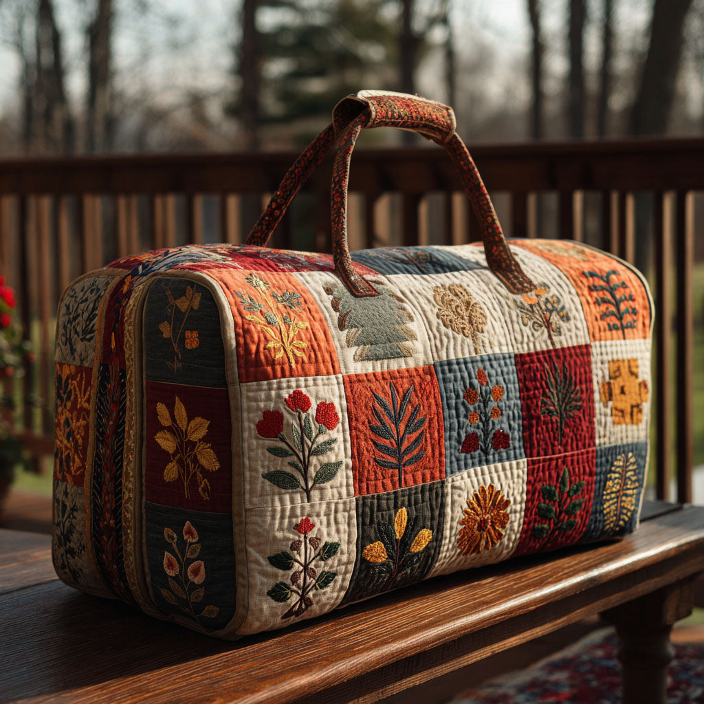 Petal Serenade vattert duffelbag