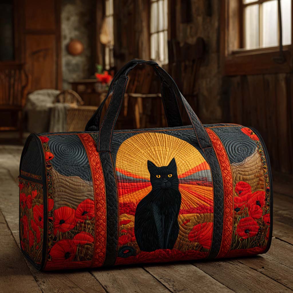 Sunset Cat vattert duffelbag