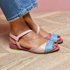 Johanna™ – Asymmetriske Rosa Sandaler